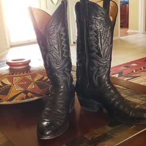 Justin Ostrich Mens Boots